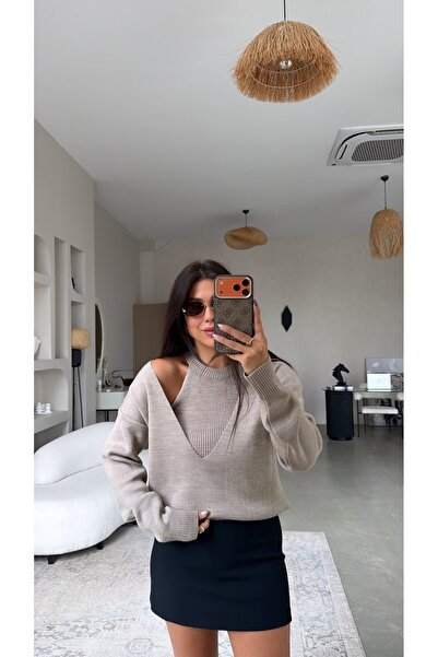 Buket Teke Mink Knitwear and Athlete Double Set