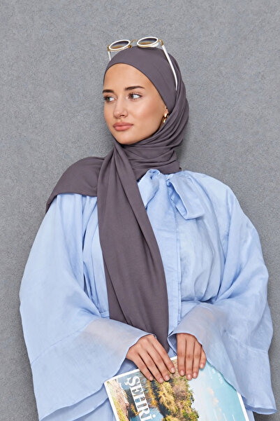 Şehr-i Şal İstanbul Women's Shawl Cotton-Like Non-Ironing Shawl 75X190 cm