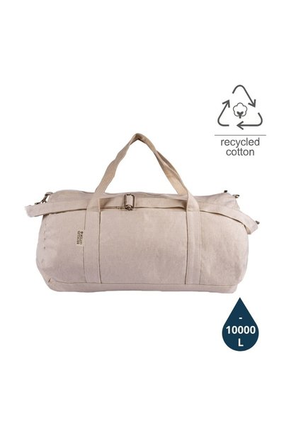 MAXPRINT Puebla - GRS-certified Recycled Cotton Duffel / Gym Bag - Natural