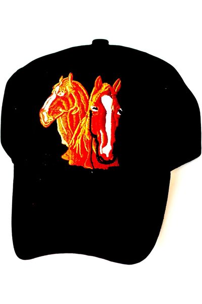 Çap Cap Horse Embroidery Design