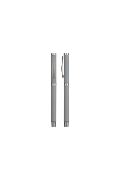MAXPRINT Slim Roller - Stylish Metal Rollerball Pen, Blue