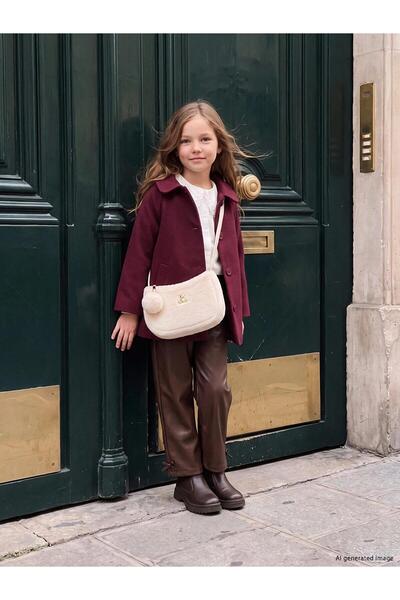 LC Waikiki Regular Fit Girls' Leather Look Trousers (W6)