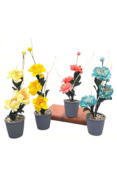 JML Flori artificiale în ghiveci de 30cm, diverse culori en-gros