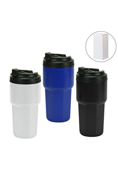 MAXPRINT Double Wall Tumblers Flip-top PP Lid in 473ml, Blue