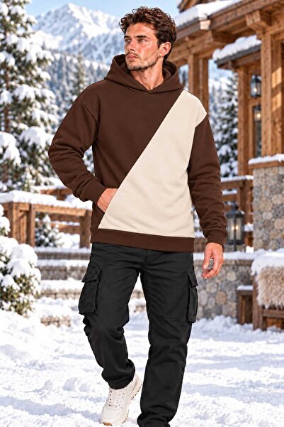 HUMAN LOVE New Design Special Combination Men's Hooded Sweatshirt