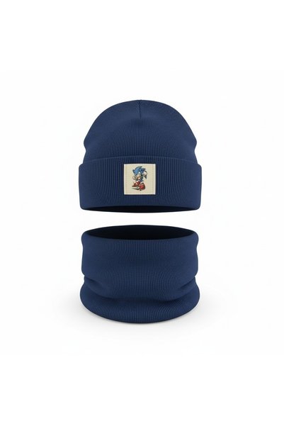 Mustran Set de șepci pentru copii, 100% bumbac, cu guler elastic, set de șepc...