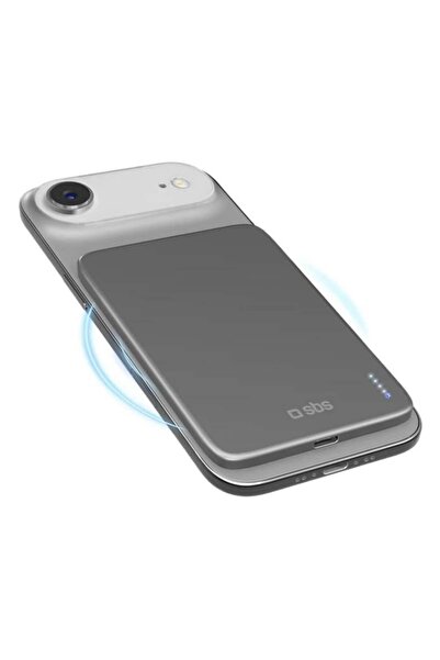 SBS Baterie externă magnetică 3000mAh 15W MagSafe Gri