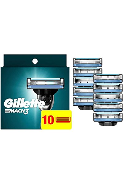 Gillette شفرات حلاقة ماك3 للرجال، عبوة من 10 قطع