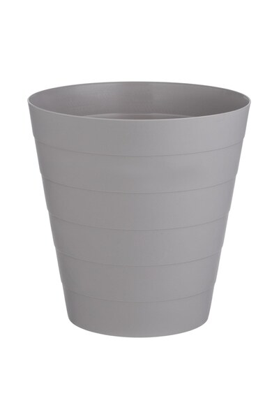 DD SHOP Cos de Gunoi Taupe Mat de Birou Ø23,5x24cm - Cosuri Plastic Monocolor...