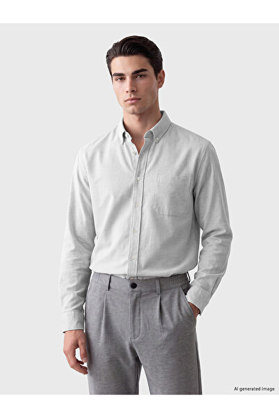 LC Waikiki Nevavm with Difference Lcwaikiki Classic Gray Gabardine Plain Stan...