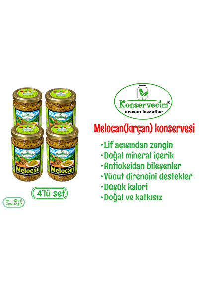 Melocan(Diken ucu, kırçan) konservesi, 4'lü set.