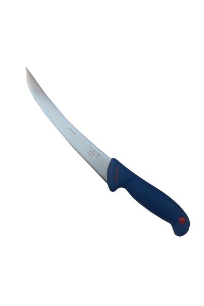 OEM Set de 3 cuțite profesionale de măcelar – pentru sculptat, filetat, feliat – Oțel inoxidabil, mâner ergonomic din plastic, culoare albastră