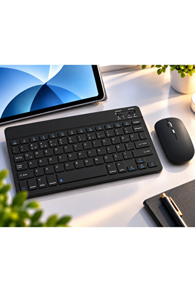 Samsung Galaxy Tab S9 Fe-S10 fe-S10 Lite Uyumlu Klavye Mouse Set,Bluetooth Klavye Maouse
