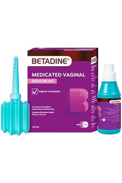BETADINE طقم غسول مهبلي، 125 مل