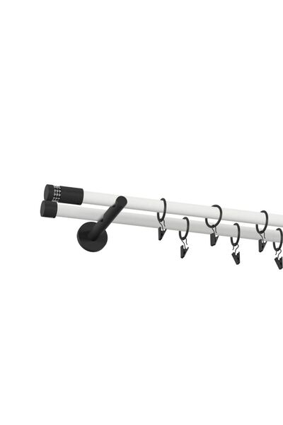 Perdegal Galerie metalica Dios Dubla Moderna 19mmx160cm, cu Inele din Metal, ...