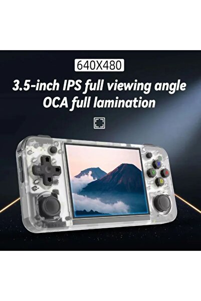 ANBERNIC RG 35XX H Retro El Oyun Konsolu Beyaz 64 GB - 3.5 İnç IPS 640x480 Ek...
