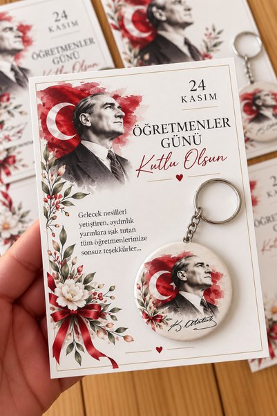 anoragiftstudio 15 Adet Anahtarlık 24 Kasım Öğretmenler Gününe Özel açacaklı ...