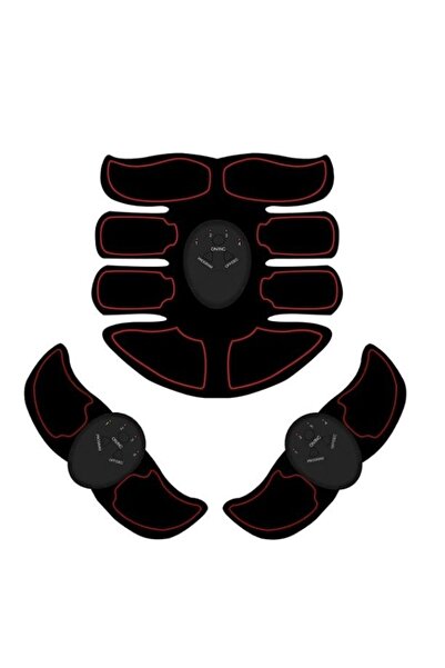 Menton Kit de electrostimulare EMS, Smart Fitness, cu 8 electrozi, pentru sti...