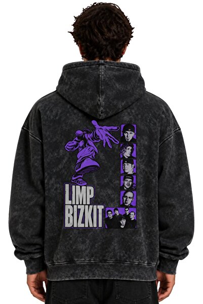 SEVBANO Hanorac cu glugă, unisex, supradimensionat, lavabil, cu imprimeu Limp...