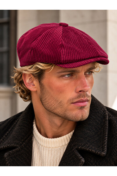 Rupen Kraft Velvet winter beanie hat, british style beanie with elasticated b...