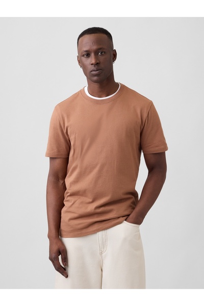 GAP Erkek Açık Kahverengi Everyday Soft T-Shirt