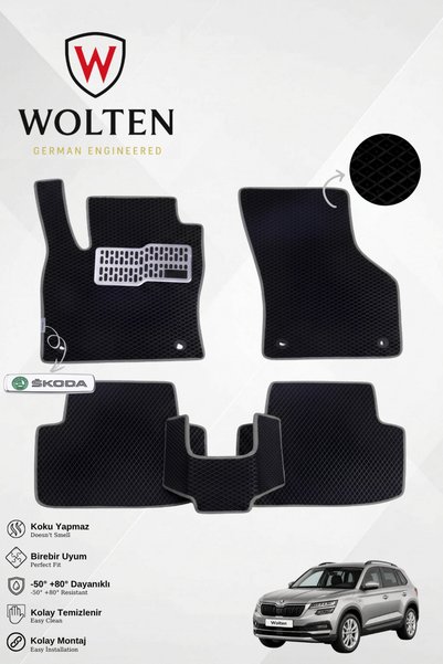 w wolten german engineered SKODA-KODİAQ-(2017-2023) İÇİN EVA İÇ PASPAS TAKIMI...