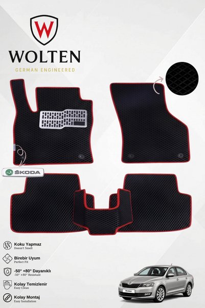 w wolten german engineered SKODA-RAPİD-(2012-2019) İÇİN EVA İÇ PASPAS TAKIMI ...