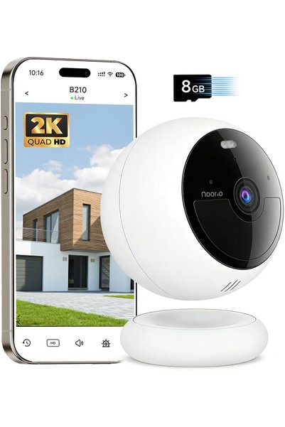 Noorio Wireless Security Camera with 1080P and 32GB Local Storage, Wireless H...