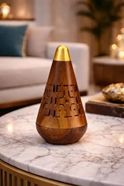 Generic مبخرة فاخرة، تصميم عصري، لون ذهبي بني، مناسبة للمناسبات والمنزل