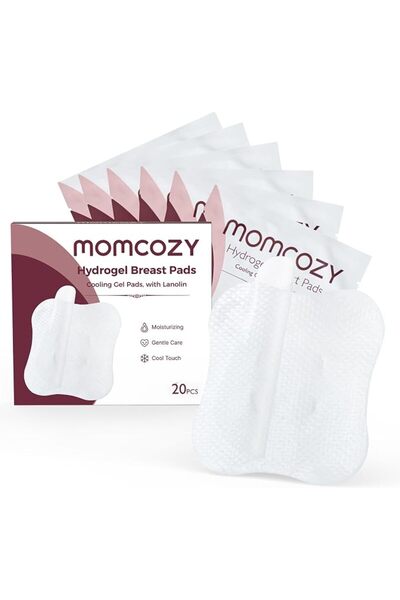 Momcozy Hydrogel Nursing Pads,Cooling Relief,Breastfeeding Essentials 6pcs
