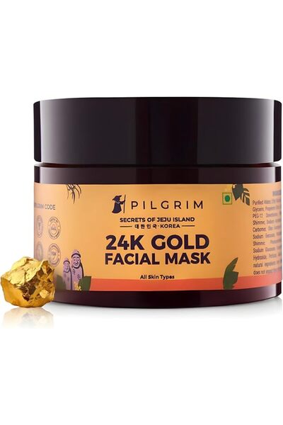 Pilgrim قناع وجه من الذهب عيار 24 قيراط لبشرة متوهجة |   قناع وجه من الذهب عي...