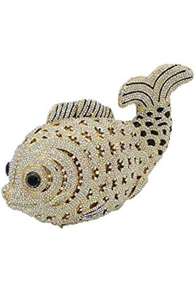 BoutiqueDeHistoria Boutique De Fgg Fish Crystal Clutch Purse Women Evening Ha...