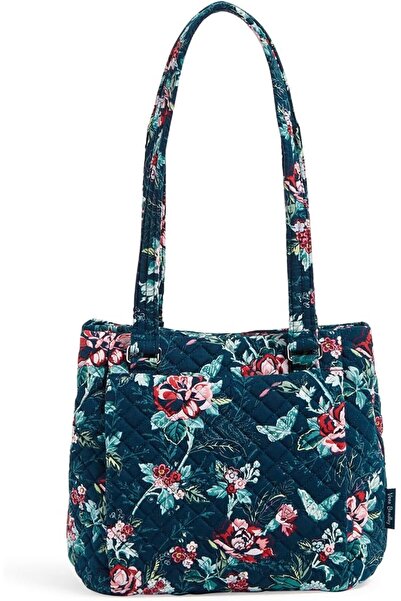 Vera Bradley Women's Cotton Multi-Compartment Shoulder Satchel Purse