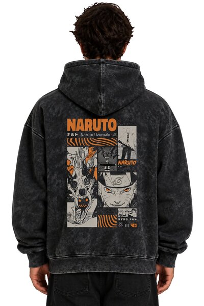 SEVBANO Hanorac cu glugă Naruto Uzumaki, imprimat cu anime, unisex, supradime...