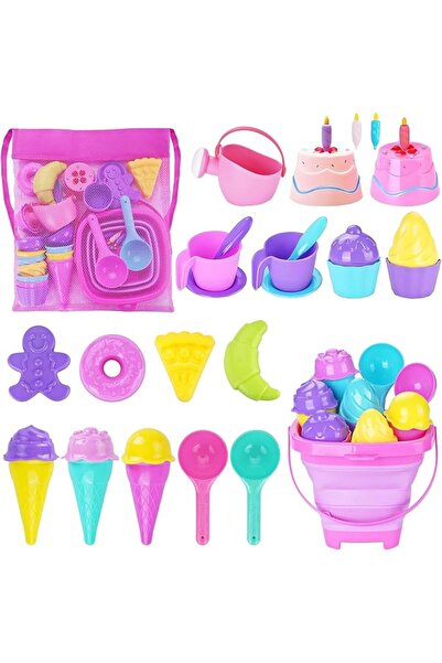 GENERAL Collapsible Beach Toys Set for Kids Toddlers Girls, Collapsible Sand ...