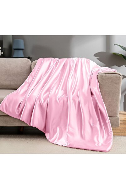 Generic Vonty Satin Throw Blanket Blush Pink Satin Blankets 50x60 Inches(with...