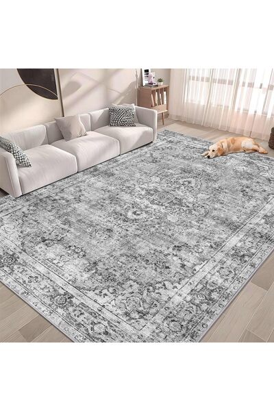 Generic Ultra-Thin Washble Rug, Stain Resistant Anti Slip Backing Rugs for Li...