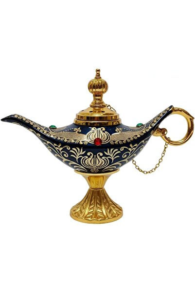 Generic مبخرة علاء الدين الزخرفية، حامل بخور بتصميم قديم مستوحى من ألف ليلة و...
