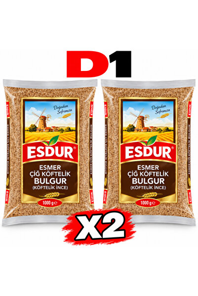 ÇİĞ KÖFTELİK ESMER BULGUR 1KĞ (2 Adet)