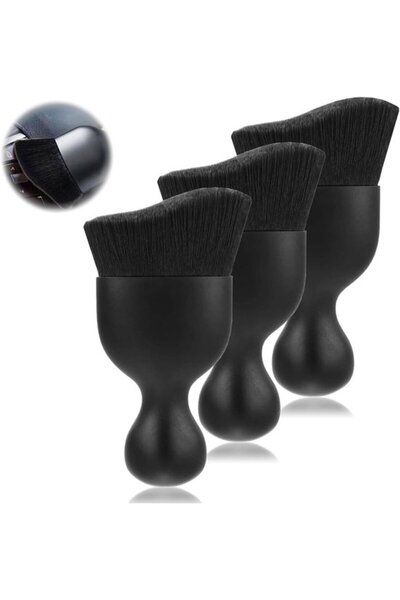 Morvena Picks Set de 3 perii moi pentru curățarea interiorului mașinii cu mân...