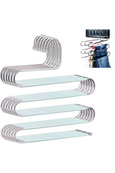Morvena Picks Set de 5 suporturi economizoare de spațiu pentru pantaloni