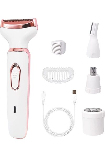Morvena Picks Aparat electric de tuns și ras 4 în 1 pentru femei, pentru zona...