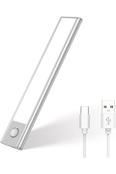 Morvena Picks Lumină LED de 20cm pentru dulap, cu senzor de mișcare, reîncărc...