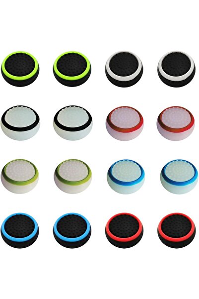 Morvena Picks Set de 16 piese de capace pentru joystick-uri PS4/PS5, capace p...