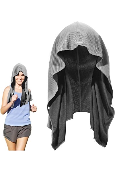 Generic X Spring Cooling Hoodie Towel for Men, 60 x 30 cm Lightweight Breatha...