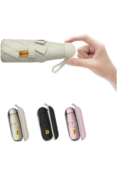 Generic ALMEKAQUZ Travel Mini Umbrella, Portable Umbrella, UV Resistant Foldi...