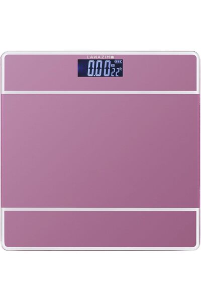 Generic ميزان الجسم الرقمي من لوازم - باللون الوردي - يصل إلى 180 كجم/400 رطل...