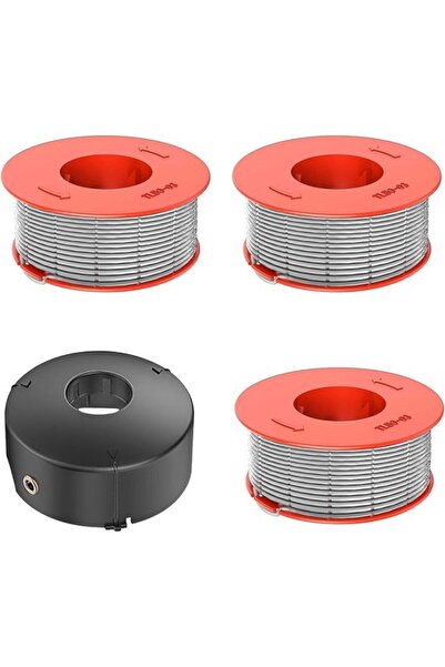 Morvena Picks Set de 4 piese – 3 bobine + 1 capac – pentru fir de trimmer Bos...
