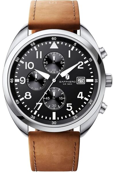 GENERAL By Benyar Men's Watches Analog Chronograph Quartz Wristwatches Waterp...