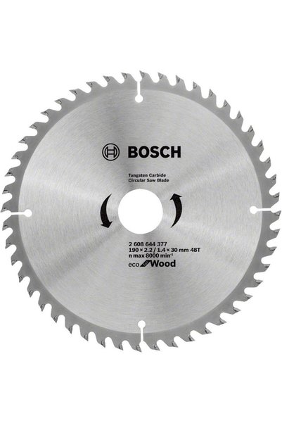 Bosch Sunta Daire Testere Optiline Eco 190*30 mm 48 Diş - 2608644377